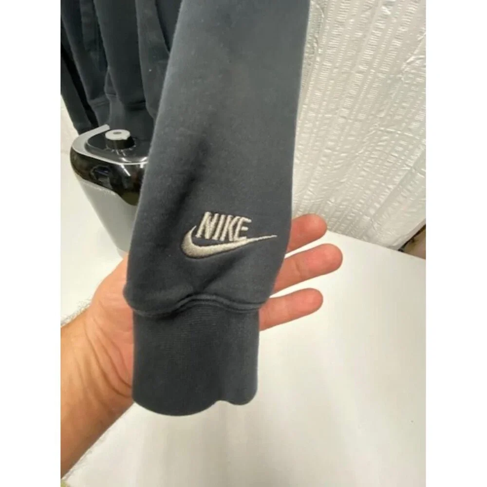 Nike Club Fleece Men's Small Black Embroidered Logo Pullover Hoodie FB7488-010